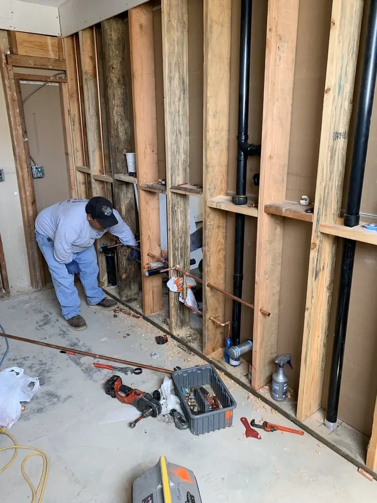 Commercial rough-in plumbing for Water Heater Replacement in Antioch